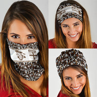 Fiji Bati Neck Gaiter Masi-inspired Tapa Pattern LT9 - Polynesian Pride