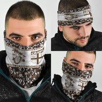 Fiji Bati Neck Gaiter Masi-inspired Tapa Pattern LT9 - Polynesian Pride