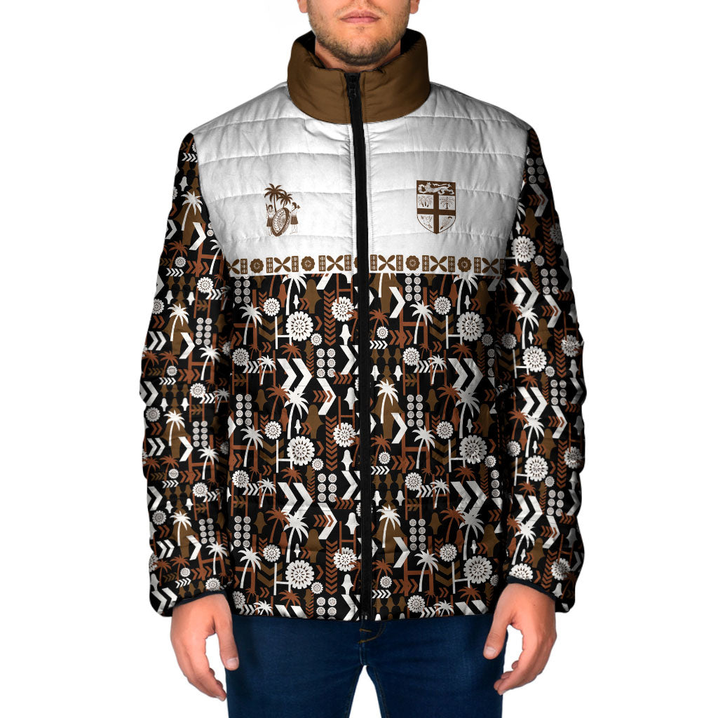 Fiji Bati Padded Jacket Masi-inspired Tapa Pattern
