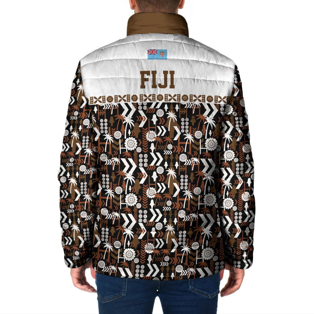 Fiji Bati Padded Jacket Masi-inspired Tapa Pattern LT9 - Polynesian Pride
