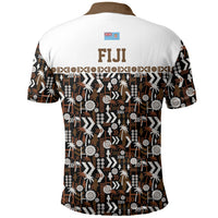 Fiji Bati Polo Shirt Masi-inspired Tapa Pattern LT9 - Polynesian Pride