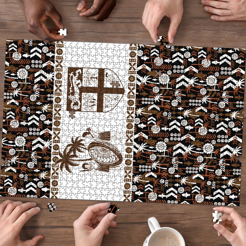 Fiji Bati Puzzle Masi-inspired Tapa Pattern