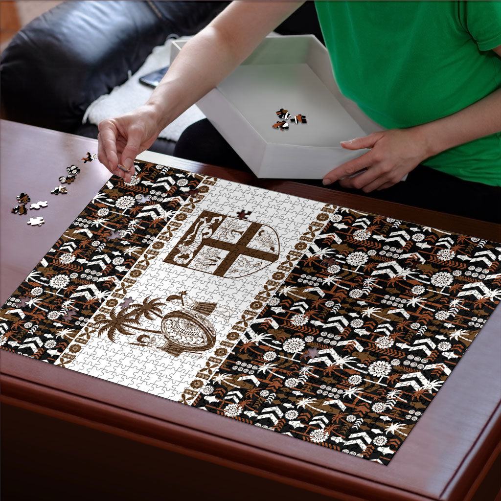 Fiji Bati Puzzle Masi-inspired Tapa Pattern