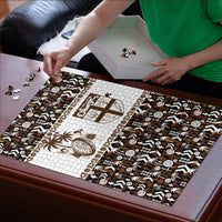 Fiji Bati Puzzle Masi-inspired Tapa Pattern