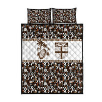 Fiji Bati Quilt Bed Set Masi-inspired Tapa Pattern