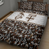 Fiji Bati Quilt Bed Set Masi-inspired Tapa Pattern