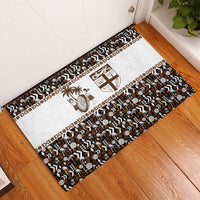 Fiji Bati Rubber Doormat Masi-inspired Tapa Pattern LT9 - Polynesian Pride