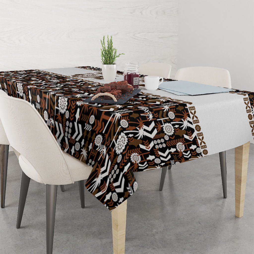 Fiji Bati Tablecloth Masi-inspired Tapa Pattern LT9 - Polynesian Pride