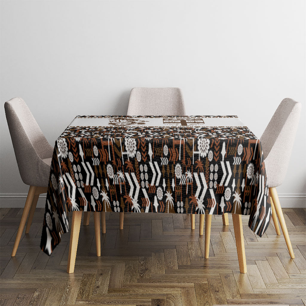 Fiji Bati Tablecloth Masi-inspired Tapa Pattern LT9 - Polynesian Pride