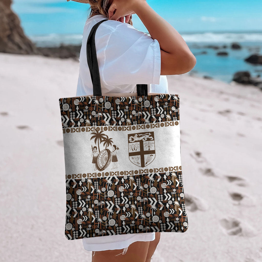Fiji Bati Tote Bag Masi-inspired Tapa Pattern LT9 - Polynesian Pride