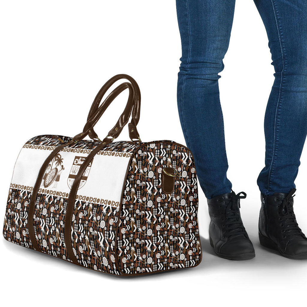 Fiji Bati Travel Bag Masi-inspired Tapa Pattern LT9 - Polynesian Pride