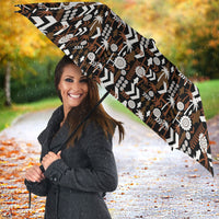 Fiji Bati Umbrella Masi-inspired Tapa Pattern LT9 - Polynesian Pride