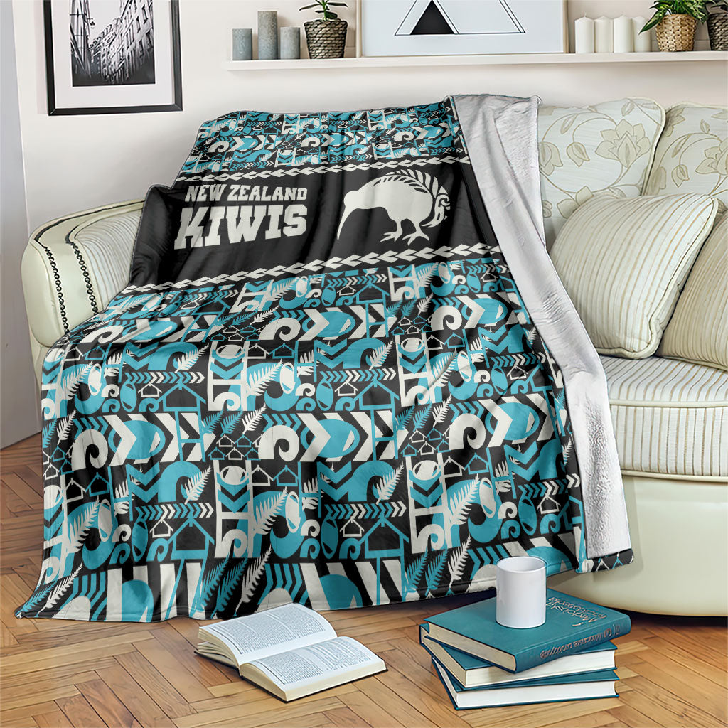 Aotearoa New Zealand Kiwis Tima Riki Motu Blanket