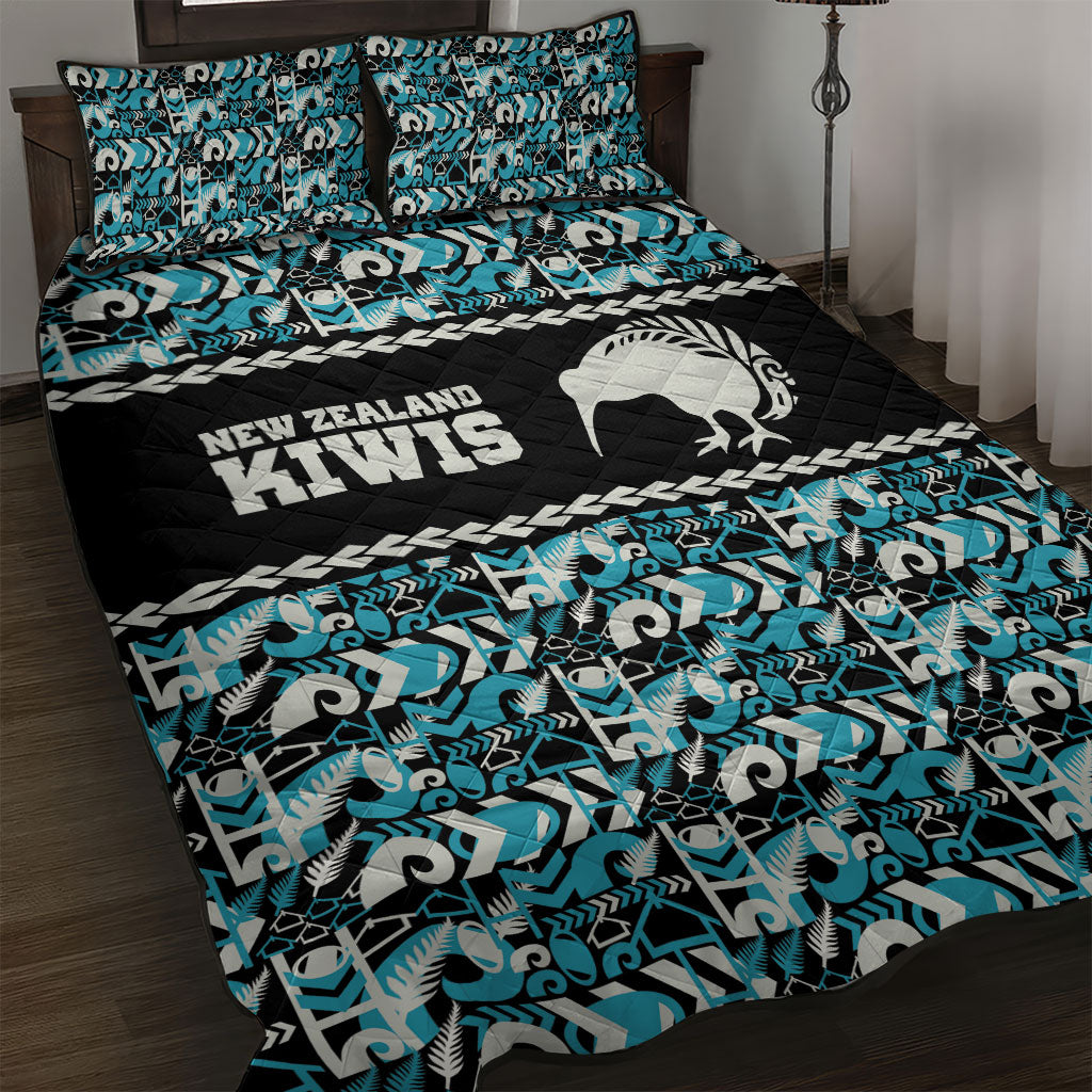 Aotearoa New Zealand Kiwis Tima Riki Motu Quilt Bed Set