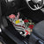 Hawaii Monk Seal Santa Car Mats Hibiscus Kakau Pattern Mele Kalikimaka