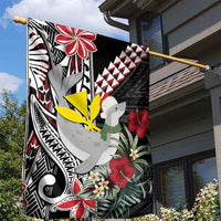 Hawaii Monk Seal Santa Garden Flag Hibiscus Kakau Pattern Mele Kalikimaka LT9 - Polynesian Pride