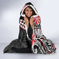 Hawaii Monk Seal Santa Hooded Blanket Hibiscus Kakau Pattern Mele Kalikimaka LT9 - Polynesian Pride