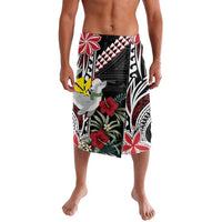 Hawaii Monk Seal Santa Lavalava Hibiscus Kakau Pattern Mele Kalikimaka LT9 Black - Polynesian Pride