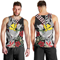 Hawaii Monk Seal Santa Men Tank Top Hibiscus Kakau Pattern Mele Kalikimaka LT9 - Polynesian Pride