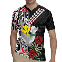 Hawaii Monk Seal Santa Rugby Jersey Hibiscus Kakau Pattern Mele Kalikimaka LT9 - Polynesian Pride
