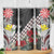 Hawaii Monk Seal Santa Skinny Tumbler Hibiscus Kakau Pattern Mele Kalikimaka