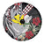 Hawaii Monk Seal Santa Spare Tire Cover Hibiscus Kakau Pattern Mele Kalikimaka