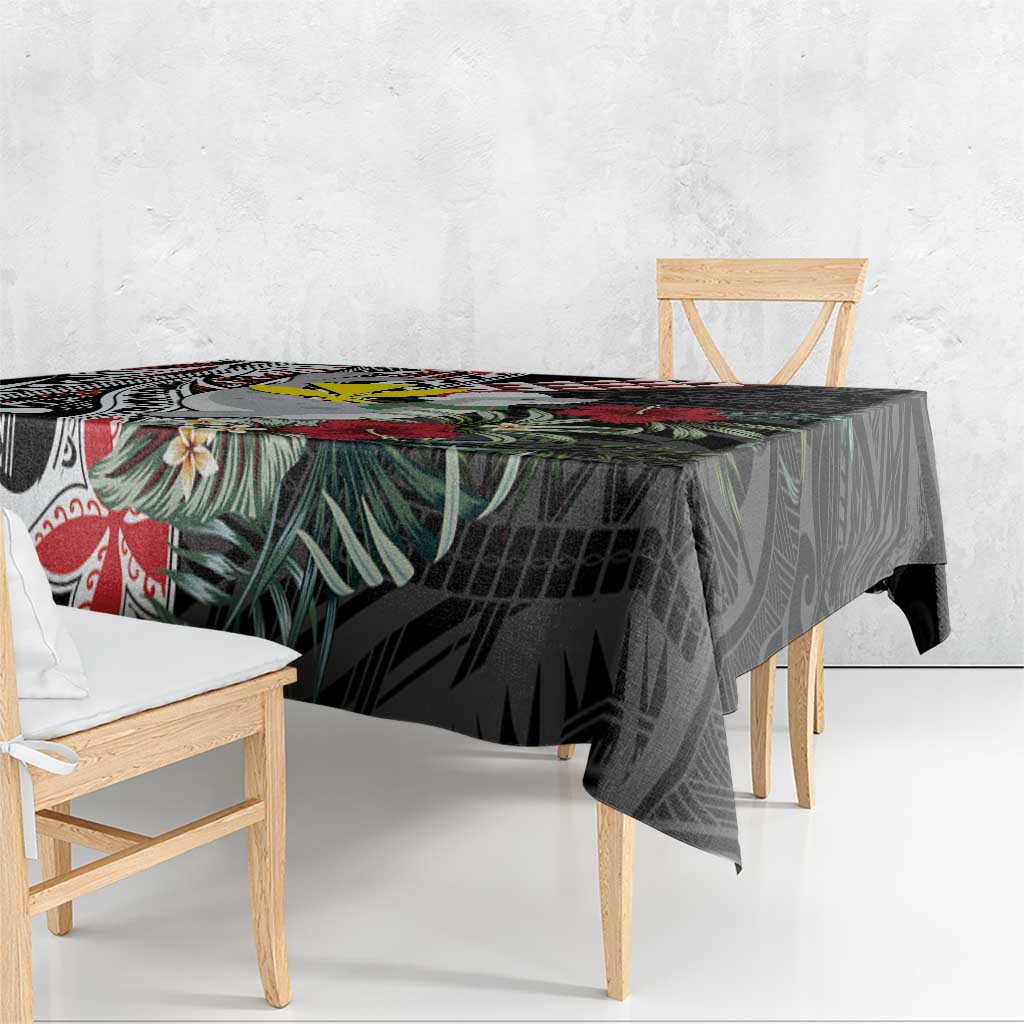 Hawaii Monk Seal Santa Tablecloth Hibiscus Kakau Pattern Mele Kalikimaka LT9 - Polynesian Pride