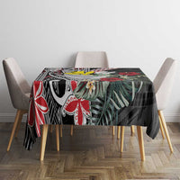 Hawaii Monk Seal Santa Tablecloth Hibiscus Kakau Pattern Mele Kalikimaka LT9 - Polynesian Pride