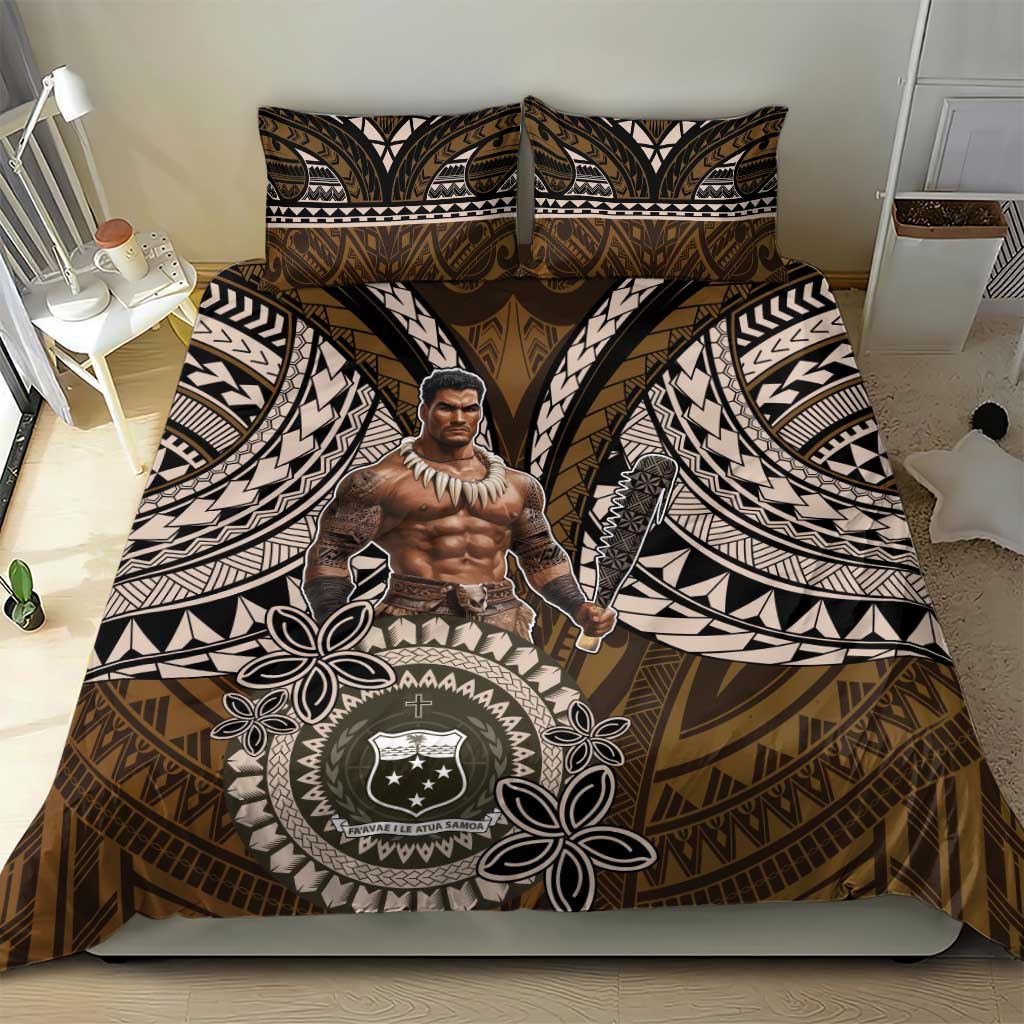 Samoa Warrior Bedding Set The Mighty Samoan Warrior Spirit