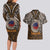 Samoa Warrior Couples Matching Long Sleeve Bodycon Dress and Hawaiian Shirt The Mighty Samoan Warrior Spirit