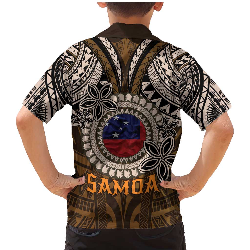 Samoa Warrior Family Matching Mermaid Dress and Hawaiian Shirt The Mighty Samoan Warrior Spirit