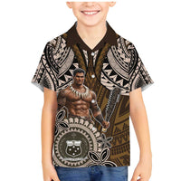 Samoa Warrior Family Matching Mermaid Dress and Hawaiian Shirt The Mighty Samoan Warrior Spirit