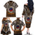 Samoa Warrior Family Matching Off The Shoulder Long Sleeve Dress and Hawaiian Shirt The Mighty Samoan Warrior Spirit