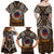 Samoa Warrior Family Matching Off Shoulder Maxi Dress and Hawaiian Shirt The Mighty Samoan Warrior Spirit