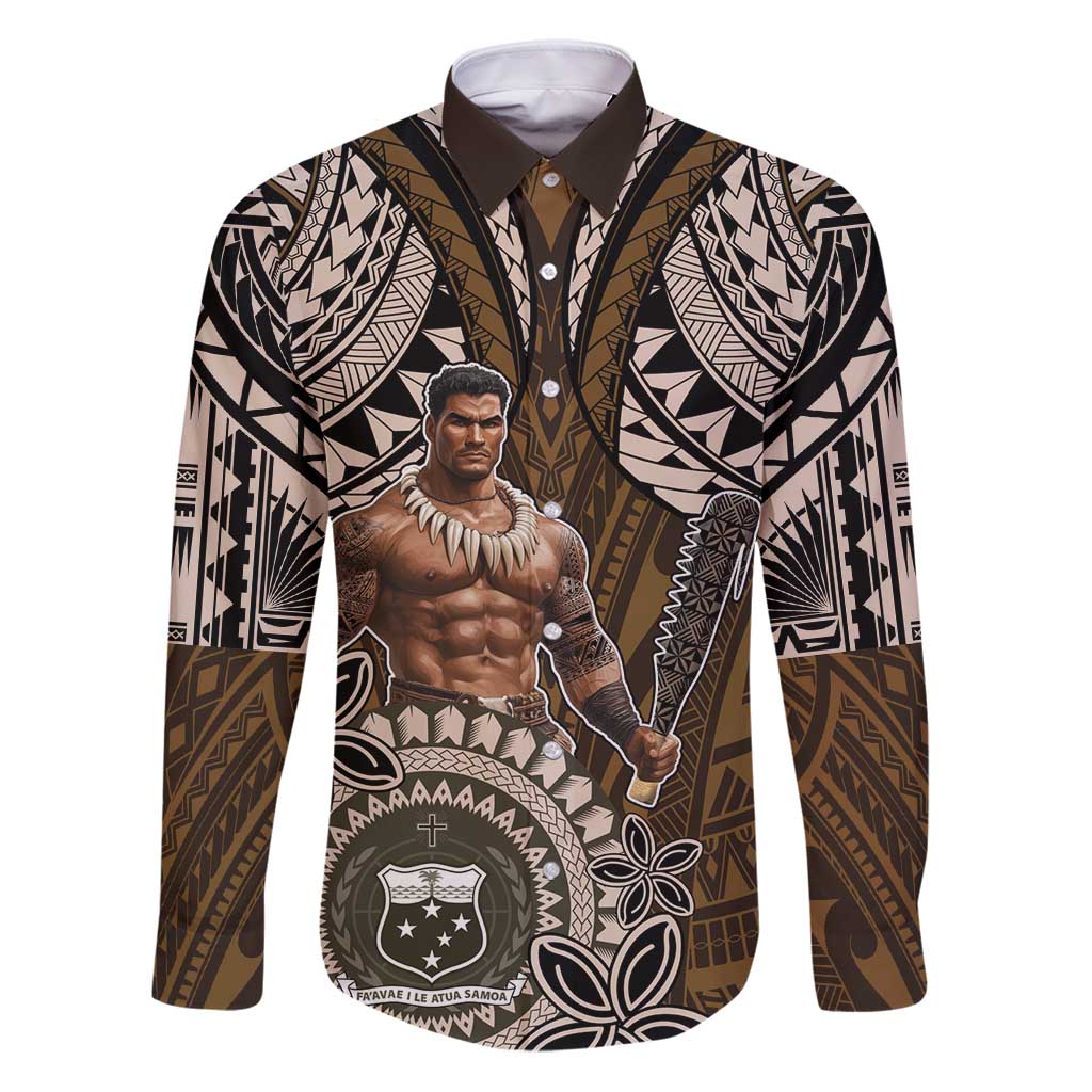 Samoa Warrior Family Matching Puletasi and Hawaiian Shirt The Mighty Samoan Warrior Spirit