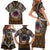 Samoa Warrior Family Matching Short Sleeve Bodycon Dress and Hawaiian Shirt The Mighty Samoan Warrior Spirit