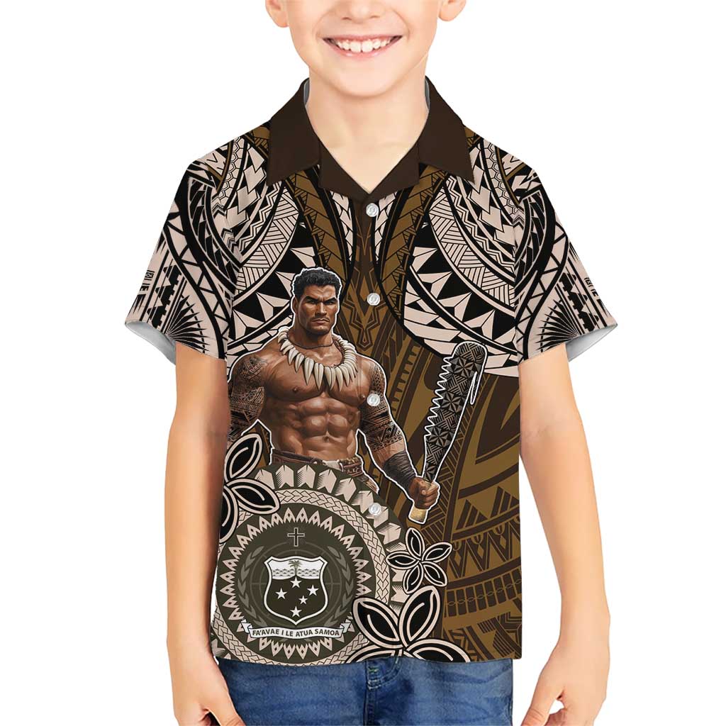 Samoa Warrior Hawaiian Shirt The Mighty Samoan Warrior Spirit