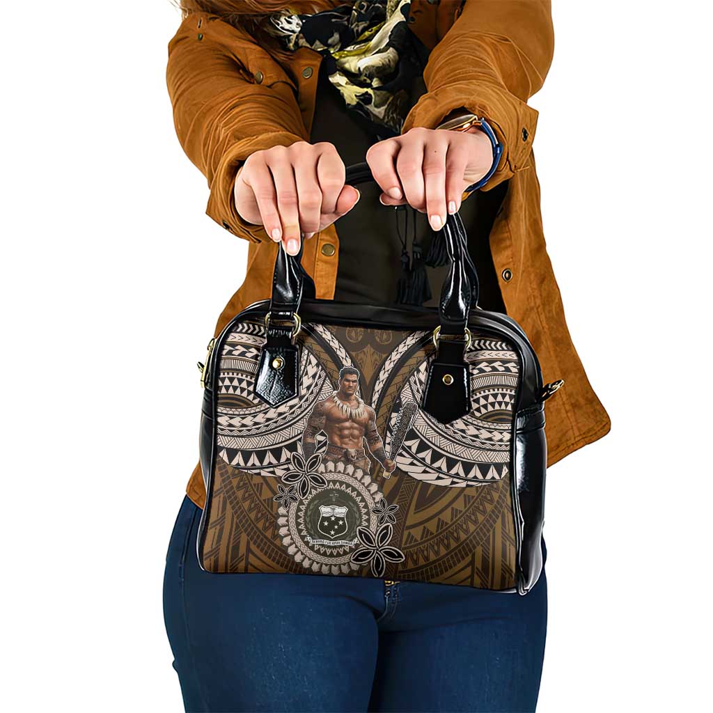 Samoa Warrior Shoulder Handbag The Mighty Samoan Warrior Spirit