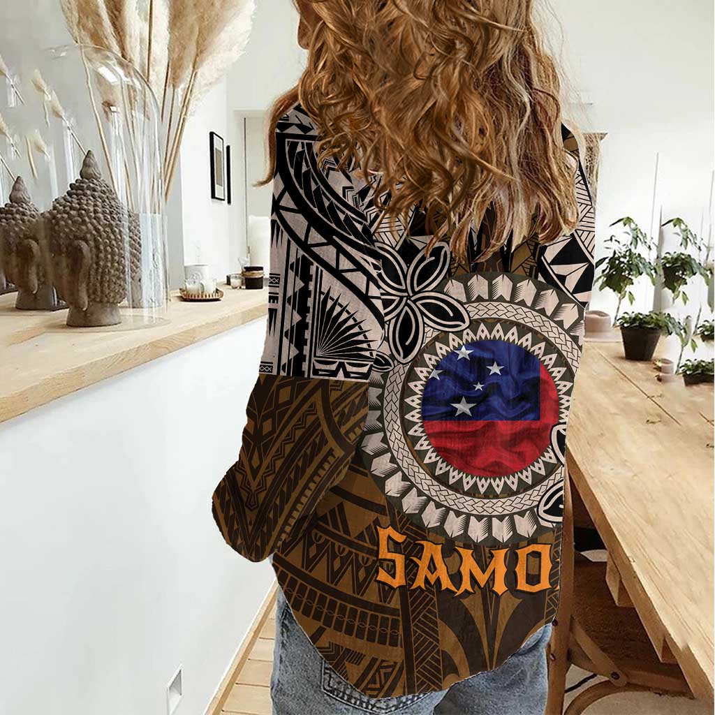 Samoa Warrior Women Casual Shirt The Mighty Samoan Warrior Spirit