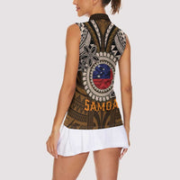 Samoa Warrior Women Sleeveless Polo Shirt The Mighty Samoan Warrior Spirit