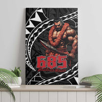 Samoan Pride Polynesian Tribal Warrior Canvas Wall Art 685 Samoa Mo Samoa