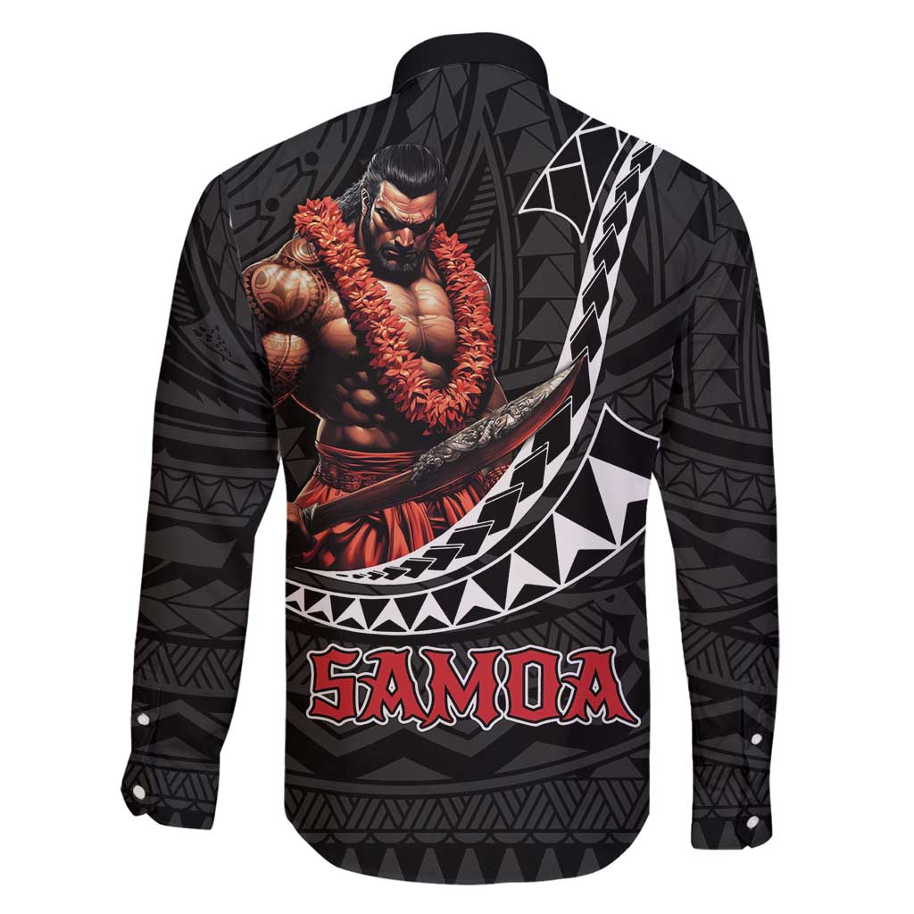 Samoan Pride Polynesian Tribal Warrior Family Matching Long Sleeve Bodycon Dress and Hawaiian Shirt 685 Samoa Mo Samoa