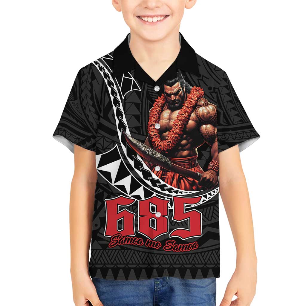 Samoan Pride Polynesian Tribal Warrior Family Matching Long Sleeve Bodycon Dress and Hawaiian Shirt 685 Samoa Mo Samoa