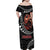 Samoan Pride Polynesian Tribal Warrior Family Matching Off Shoulder Maxi Dress and Hawaiian Shirt 685 Samoa Mo Samoa