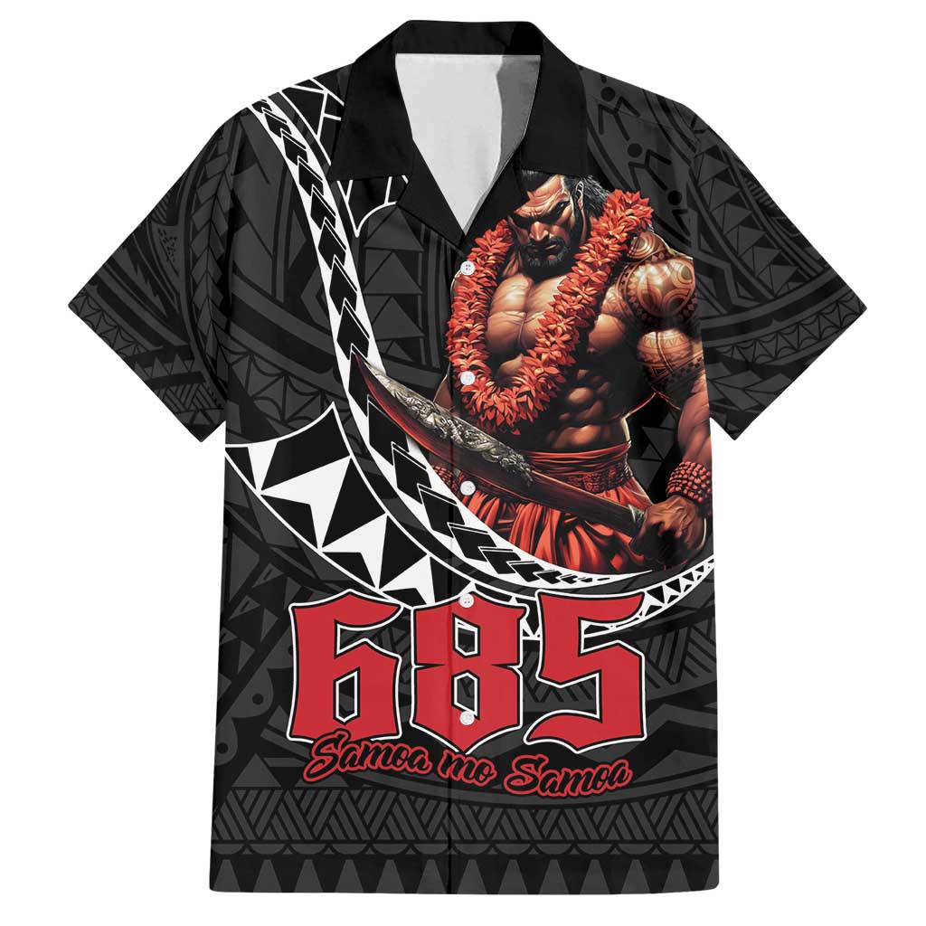 Samoan Pride Polynesian Tribal Warrior Family Matching Puletasi and Hawaiian Shirt 685 Samoa Mo Samoa
