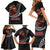 Samoan Pride Polynesian Tribal Warrior Family Matching Short Sleeve Bodycon Dress and Hawaiian Shirt 685 Samoa Mo Samoa