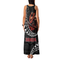 Samoan Pride Polynesian Tribal Warrior Family Matching Tank Maxi Dress and Hawaiian Shirt 685 Samoa Mo Samoa