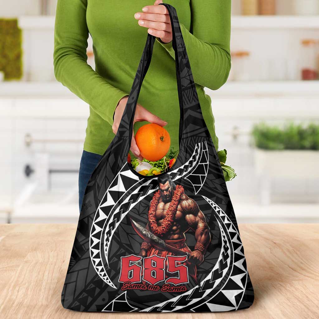 Samoan Pride Polynesian Tribal Warrior Grocery Bag 685 Samoa Mo Samoa