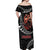 Samoan Pride Polynesian Tribal Warrior Off Shoulder Maxi Dress 685 Samoa Mo Samoa