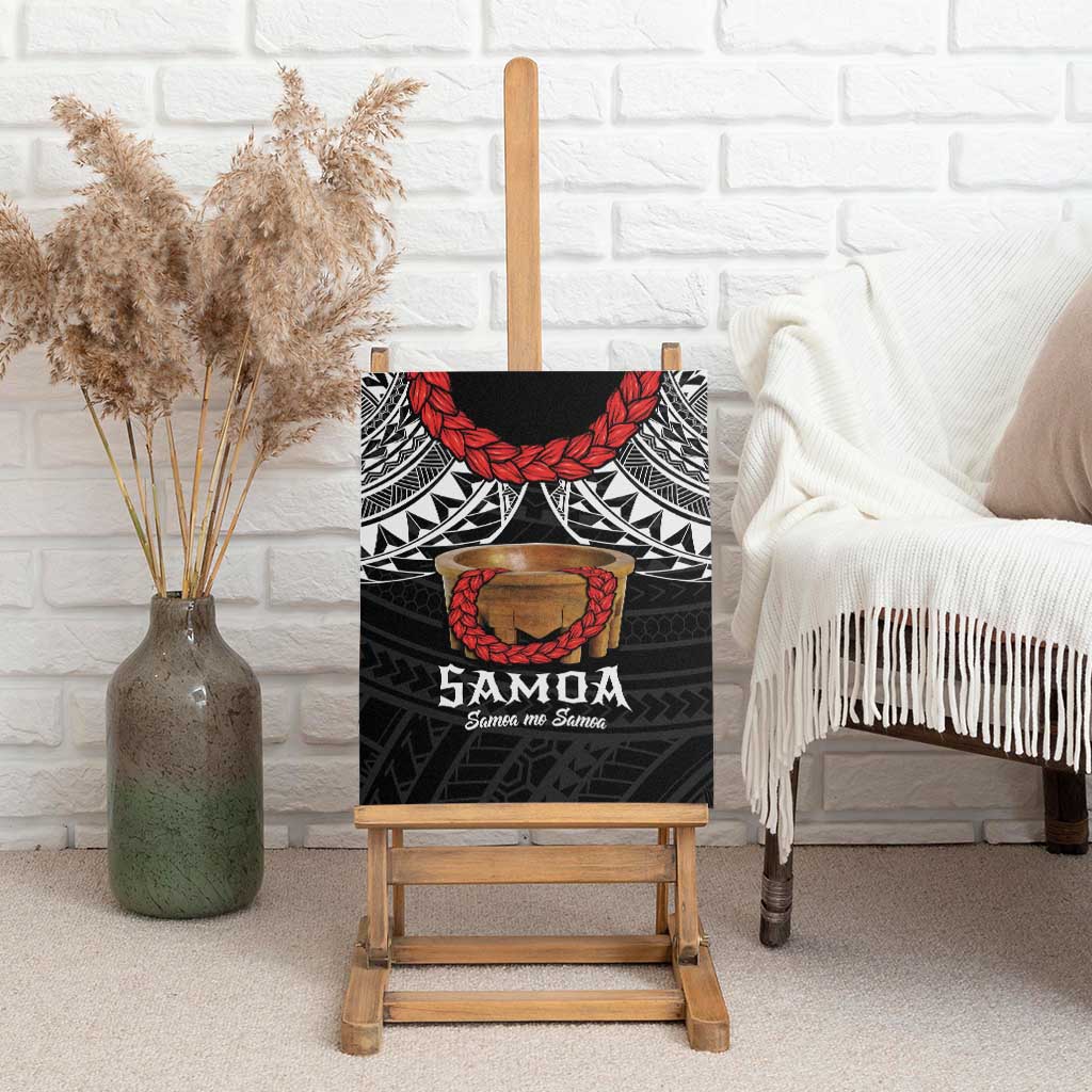 Samoan Tanoa Kava Bowl Ula Fala Canvas Wall Art Polynesian Tribal Vibe